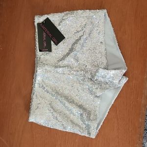 Material Girl Sequin Shorts Hot Pants XS